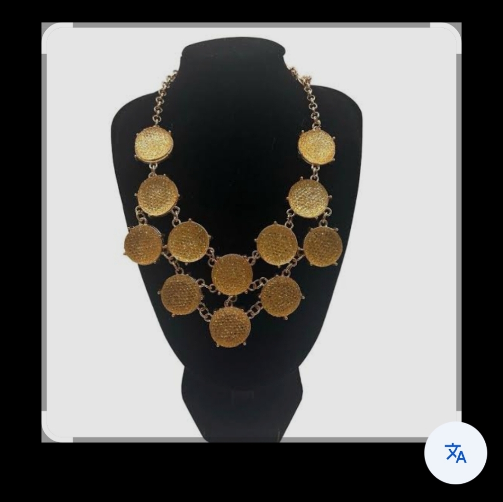 Zara Bib Statement Necklace EUC